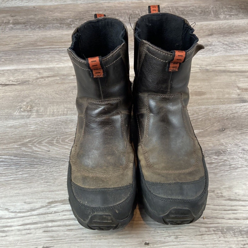 MERRELL Polarand Rove Waterproof Brown Leather Boots Size 11 - Picture 2 of 13